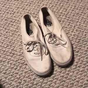 white low top vans